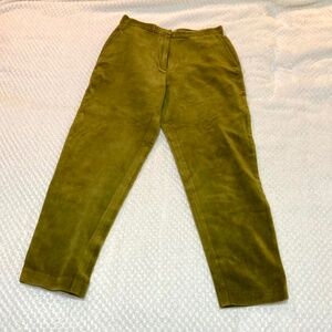 Vintage United Colors of Benetton Chartreuse Velvet pants- Italian made